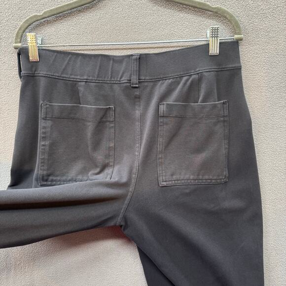 Lands End Starfish Straight Leg Pant Womens M (10-12) Black Casual Comfy Pull On - Picture 7 of 16